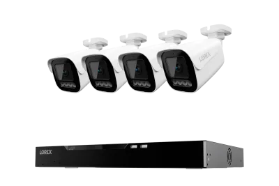 Lorex Connect X Series 4K 16-kanals kablet NVR-system med X3 bullet-sikkerhedskameraer - 4TB