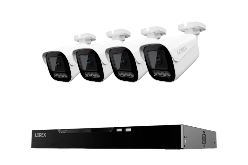 Lorex Connect X Series 4K 16-kanals kablet NVR-system med X3 bullet-sikkerhedskameraer - 4TB