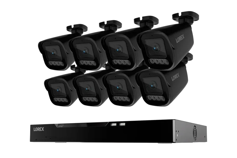 Lorex Connect X Series 4K 16-kanals kablet NVR-system med X3 bullet-sikkerhedskameraer - 4TB