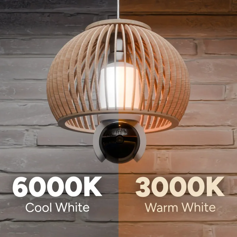 Lorex Connect 2K Wi-Fi Smart Lightbulb Pan-Tilt Camera