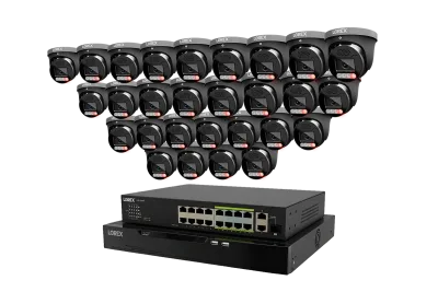 Lorex Connect X Series 4K 32-kanals kablet NVR-system med X5-turretkameraer - 8TB