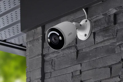 Lorex Fusion 4K 16 Camera Capable (8 Wired + 8 Fusion Wi-Fi) 2TB Wired NVR System with IP Bullet Cameras Featuring Smart Security Lighting