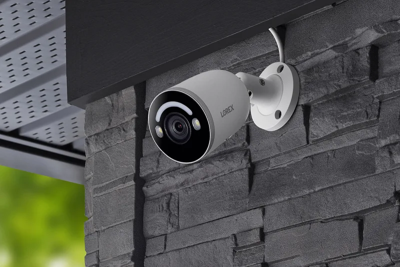 Lorex Fusion 4K 16 Camera Capable (8 Wired + 8 Fusion Wi-Fi) 2TB Wired NVR System with IP Bullet Cameras Featuring Smart Security Lighting