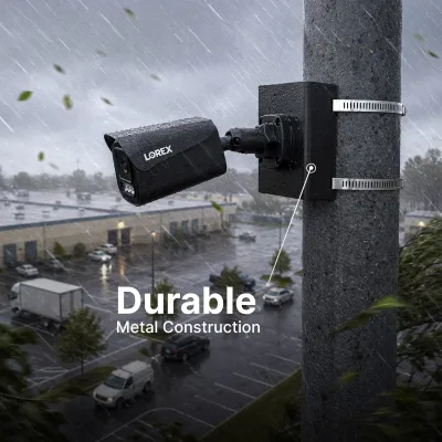 Pole Mount Bracket for Motorized Varifocal and Dual-Lens Cameras (Metal)