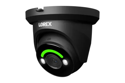 Lorex H12 4K IP kablet turret-sikkerhedskamera med intelligent sikkerhedsbelysning og intelligent bevægelsesregistrering