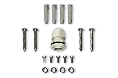 Boîte de jonction carrée extérieure pour caméras à base 4 vis (métal)