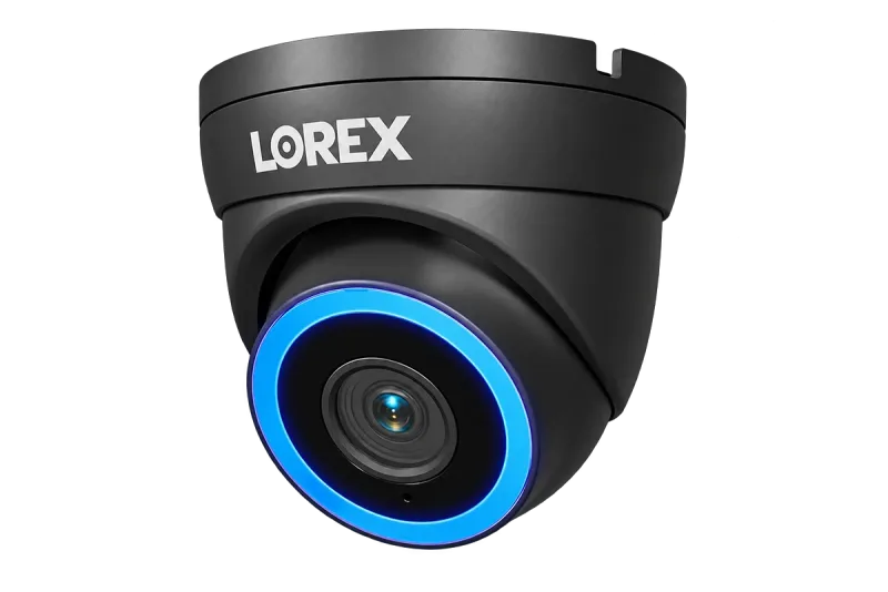 Lorex Connect V7 4K PoE Turret-kamera med Color Night IQ+ - Hvid/Sort