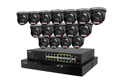 Lorex Connect X Series 4K 32-kanals kablet NVR-system med X5-turretkameraer - 8TB