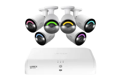 Lorex Fusion Series 4K 16-kanaligt trådbundet system (8 trådbundna + 8 Fusion Wi-Fi), 2TB med H12 trådbundna 4K IP-kuldkameror