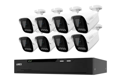 Sistema NVR cablato Lorex Connect X Series 4K a 8 canali con telecamere di sicurezza X3 Bullet - 2TB