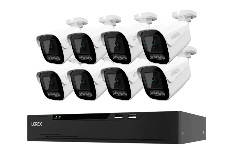 Sistema NVR cablato Lorex Connect X Series 4K a 8 canali con telecamere di sicurezza X3 Bullet - 2TB
