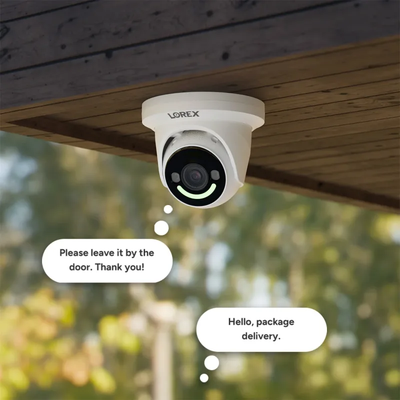 Lorex Classic 4K+ PoE AI Turret Camera dengan Deteksi Orang & Kendaraan