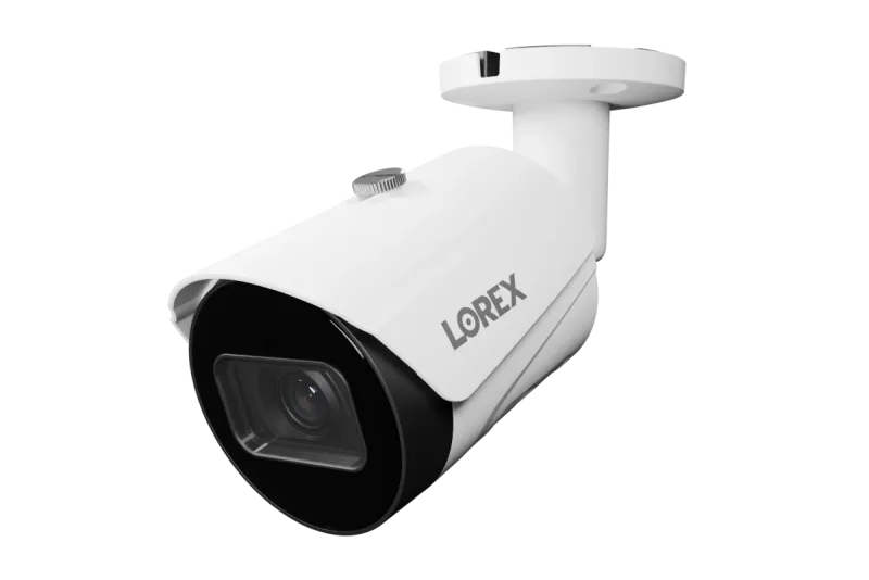 Lorex A4 IP-johtoliitäntäinen luotivalvontakamera, valkoinen, kuunteluäänellä ja älykkäällä liikkeentunnistuksella - Amazon