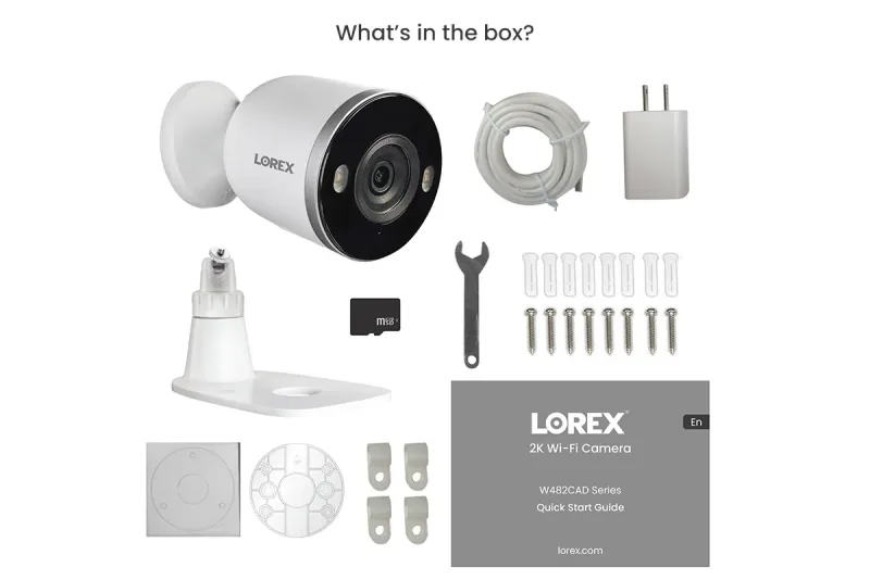 Lorex Kamera Keamanan Wi-Fi 2K Spotlight Dalam/Luar Ruangan (32GB, Cloud-Enabled) - Amazon