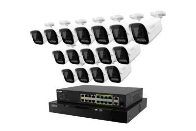Lorex Connect X Series 4K 32-Channel Wired NVR System with X3 Bullet Security Cameras - 8TB