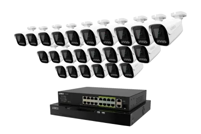 Lorex Connect X Series 4K 32-Channel Wired NVR System with X3 Bullet Security Cameras - 8TB