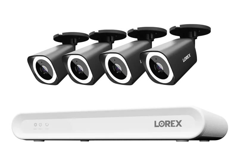 Sistema NVR cablato Lorex Connect V Series 4K a 8 canali con telecamere bullet PoE 4K V3 - 1TB