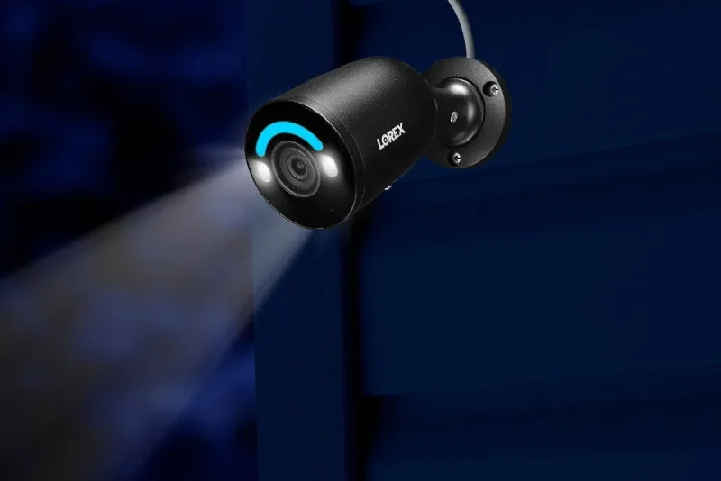 Lorex 4K NVR-system för 16 kameror (8 kabelanslutna och 8 Fusion Wi-Fi) med 2TB och 3 bullet-kameror med smart säkerhetsbelysning – Amazon