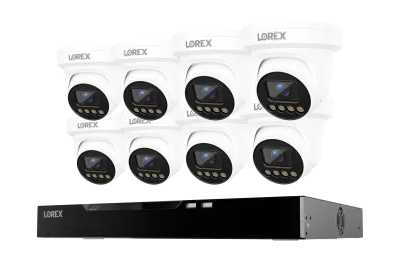 Lorex Connect X Series 4K 16-Channel Wired NVR System with X3 Turret Security Cameras - 4TB