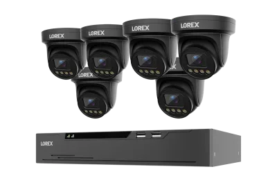 Lorex Connect X Series 4K 8-Channel Wired NVR System with X3 Turret Security Cameras - 2TB