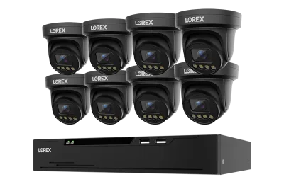 Lorex Connect X Series 4K 8-Channel Wired NVR System with X3 Turret Security Cameras - 2TB