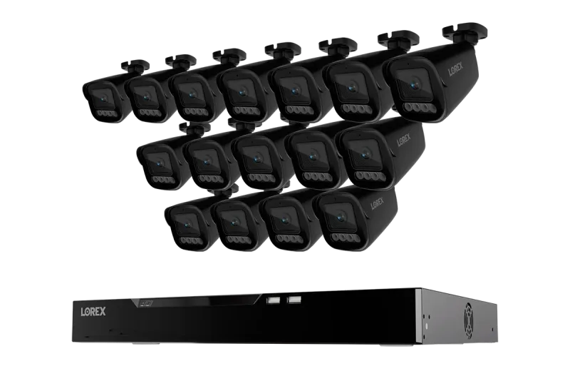 Lorex Connect X Series 4K 16-kanals kablet NVR-system med X3 bullet-sikkerhedskameraer - 4TB
