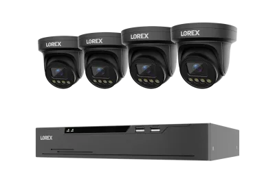 Lorex Connect X Series 4K 8-Channel Wired NVR System with X3 Turret Security Cameras - 2TB