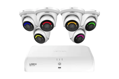 Lorex Fusion Series 4K 16-kanaligt (8 trådbundna + 8 Fusion Wi-Fi) 2TB trådbundet system med H12 trådbundna 4K IP-turretkameror