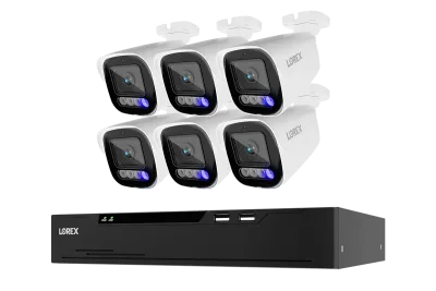 Lorex Connect X Series 4K 8-Channel Wired NVR System with X5 Bullet Security Cameras - 2TB