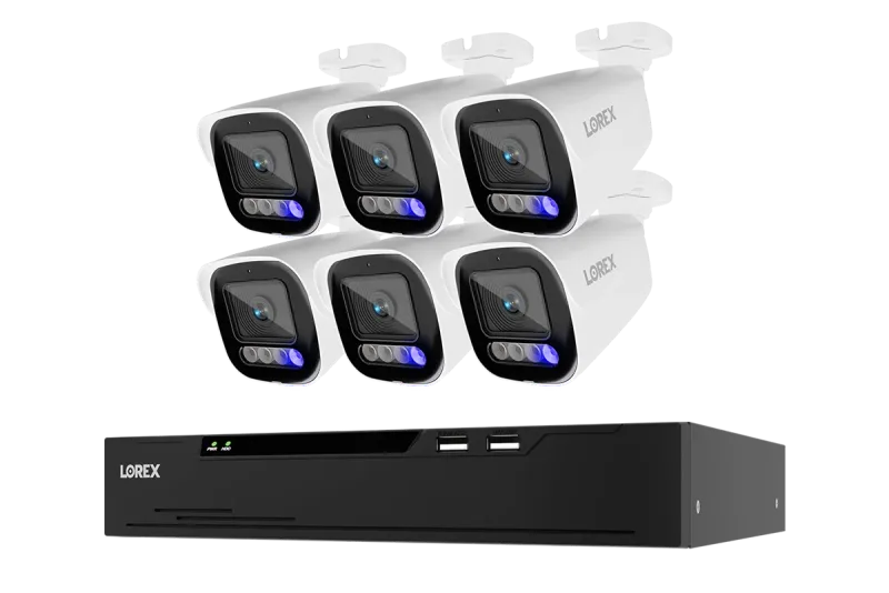 Lorex Connect X Series 4K 8-Channel Wired NVR System with X5 Bullet Security Cameras - 2TB