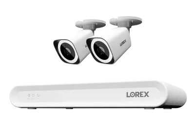Sistema NVR cablato Lorex Connect V Series 4K a 8 canali con telecamere bullet PoE 4K V3 - 1TB
