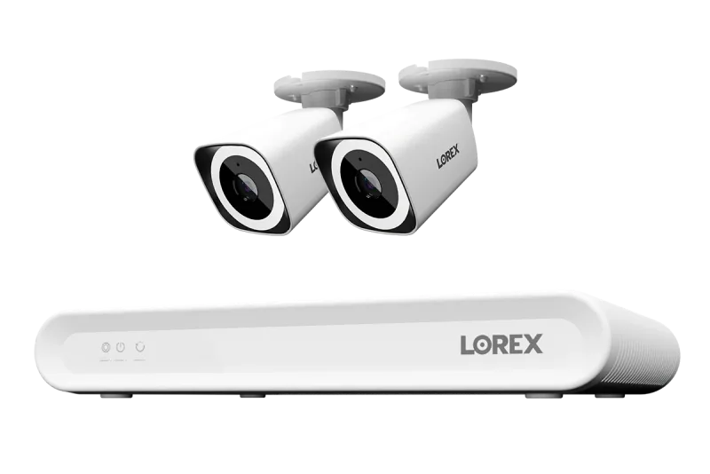 Sistema NVR cablato Lorex Connect V Series 4K a 8 canali con telecamere bullet PoE 4K V3 - 1TB