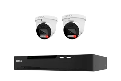 Lorex Connect X Series 4K 8-kanals kablet NVR-system med X5 turret-overvågningskameraer - 2TB