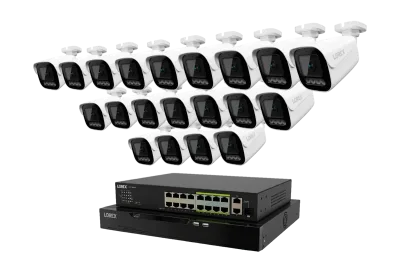 Lorex Connect X Series 4K 32-Channel Wired NVR System with X3 Bullet Security Cameras - 8TB