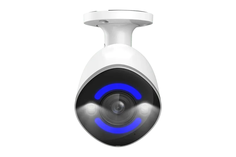 Sistema NVR cablato Lorex 4K Ultra HD per 16 telecamere (8 cablate + 8 Fusion Wi-Fi) da 2TB con 4 telecamere IP Smart Security Lighting