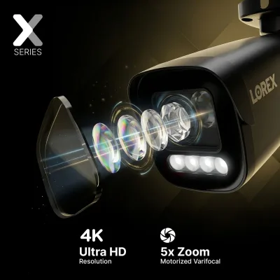 Lorex Connect X Series 4K 32-Channel Wired NVR System with X3 Bullet Security Cameras - 8TB