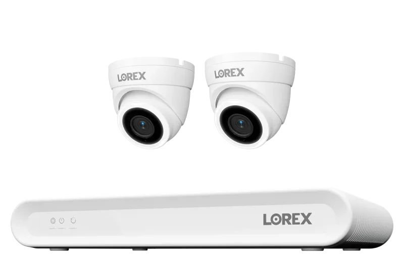 Lorex Connect V Series 4K 8-Channel Wired NVR System with V3 4K PoE Turret Cameras - 1TB