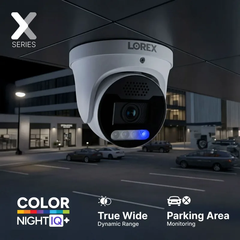 Lorex Connect X Series 4K 16-Channel Wired NVR System with X5 Turret Security Cameras - 4TB