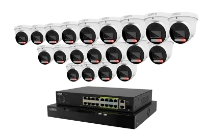 Lorex Connect X Series 4K 32-kanals kablet NVR-system med X5-turretkameraer - 8TB