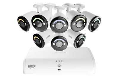 Lorex Classic 4K+ 12MP 16 Channel 2TB Wired NVR System with Smart Security Lighting Bullet IP Cameras