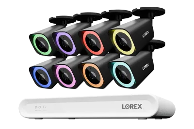Sistema NVR Cablato Lorex Connect V Series 4K a 8 Canali con Telecamere Bullet PoE 4K V5 - 1TB