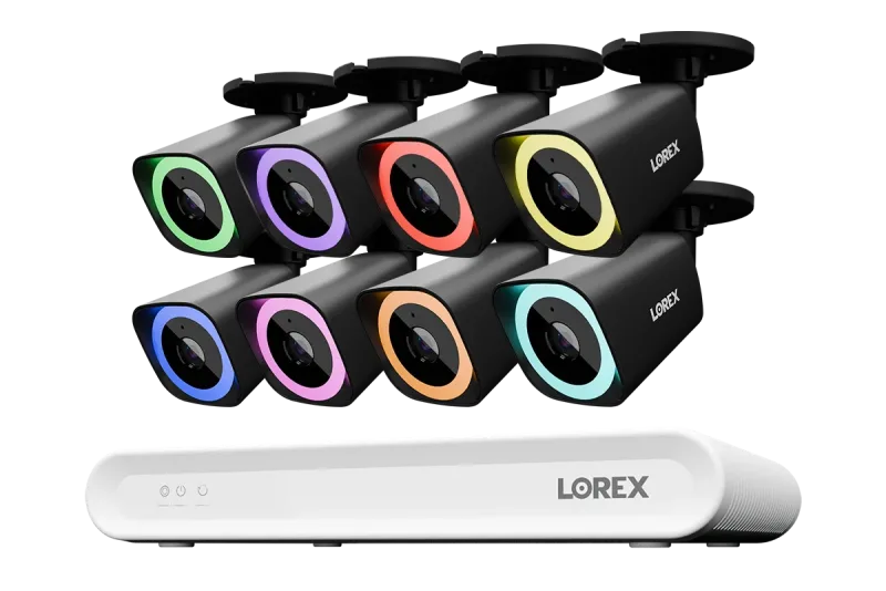 Sistema NVR Cablato Lorex Connect V Series 4K a 8 Canali con Telecamere Bullet PoE 4K V5 - 1TB