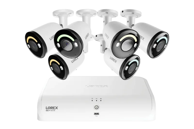 Lorex Classic 4K+ 12MP 16 Channel 2TB Wired NVR System with Smart Security Lighting Bullet IP Cameras
