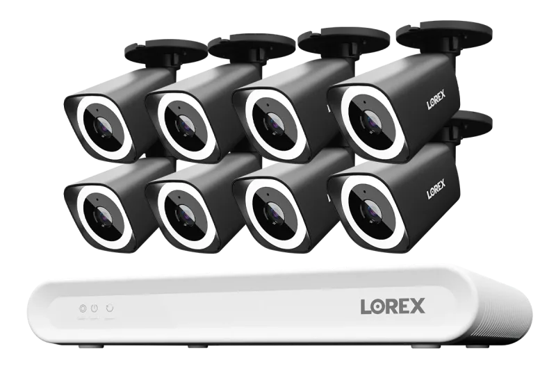 Sistema NVR cablato Lorex Connect V Series 4K a 8 canali con telecamere bullet PoE 4K V3 - 1TB