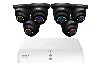 Lorex Fusion Series 4K 16-kanaligt (8 trådbundna + 8 Fusion Wi-Fi) 2TB trådbundet system med H12 trådbundna 4K IP-turretkameror