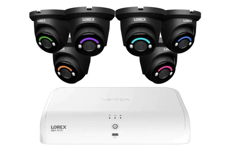Lorex Fusion Series 4K 16-kanaligt (8 trådbundna + 8 Fusion Wi-Fi) 2TB trådbundet system med H12 trådbundna 4K IP-turretkameror