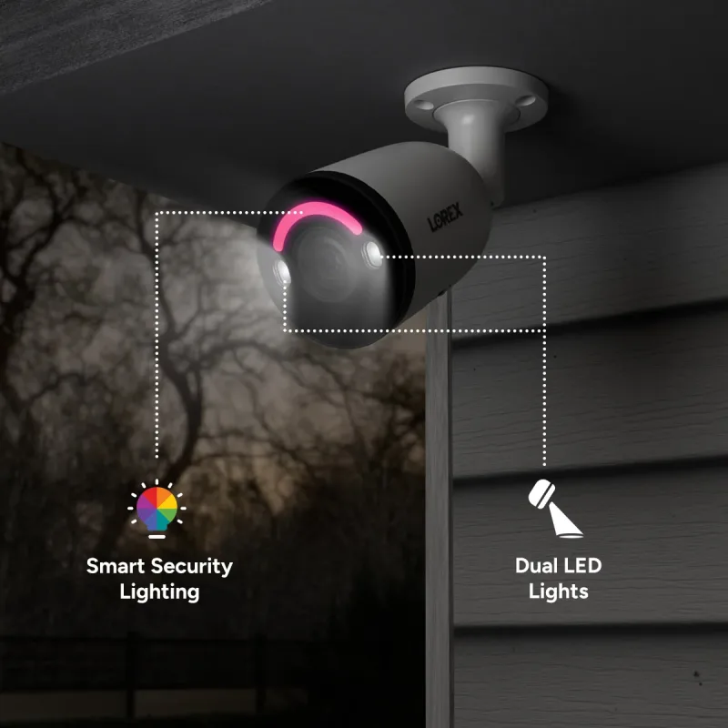 Lorex Cámara tipo bala PoE con IA 4K+ Classic con detección de personas y vehículos
