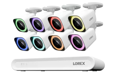 Sistema NVR Cablato Lorex Connect V Series 4K a 8 Canali con Telecamere Bullet PoE 4K V5 - 1TB