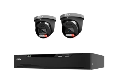 Lorex Connect X Series 4K 8-kanals kablet NVR-system med X5 turret-overvågningskameraer - 2TB