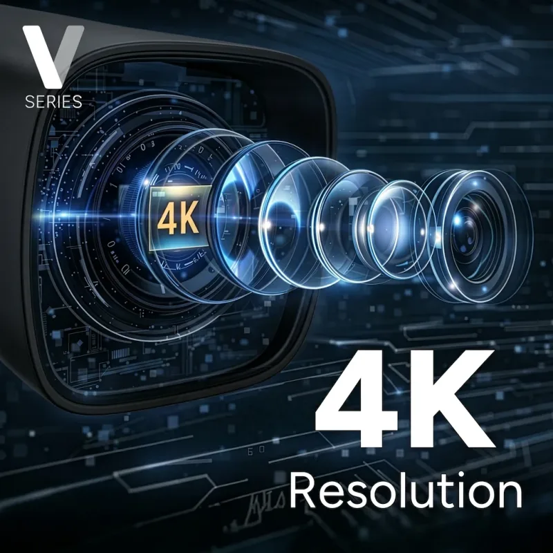Lorex Connect (uusi sovellus) | V-sarja | 8Ch 4K NVR -järjestelmä | 3 mustaa IP PoE -kameraa